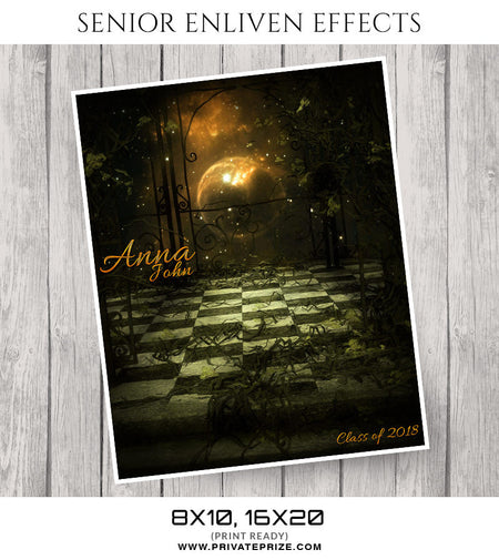 Anna John Senior Enliven Effect - Photography Photoshop Template