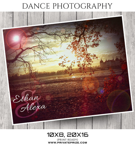 Ethan And Alexa - Dance Photography Photoshop Template - Photography Photoshop Template