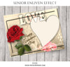 Valentine's Love- Senior Enliven Effects - Photography Photoshop Template
