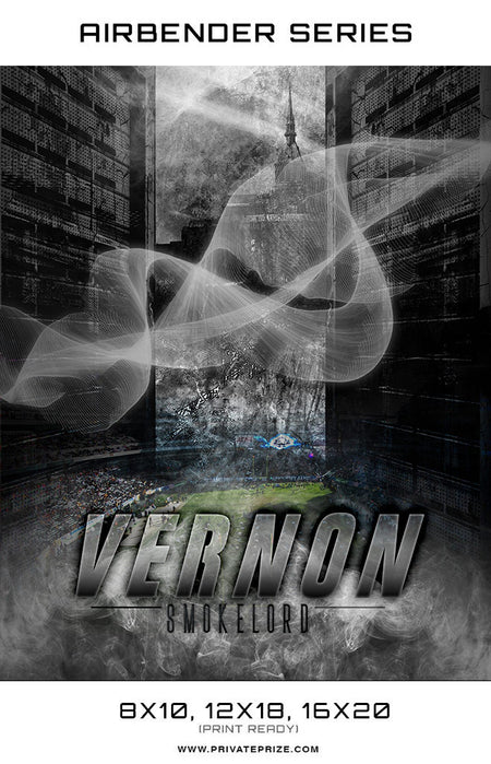 Airbender Series Vernon Football 2017 Sports Template -  Enliven Effects - Photography Photoshop Template