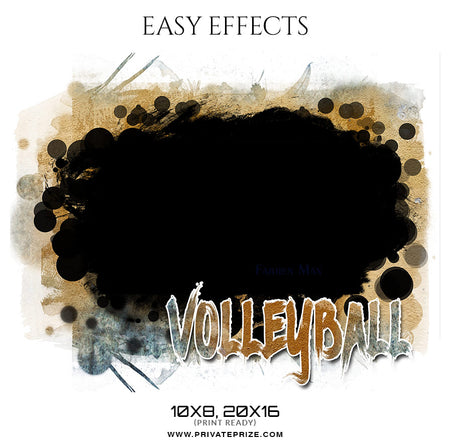 Farren Max - Volleyball Easy Effect Sports Photography Template - Photography Photoshop Template