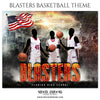 Blasters - Basketball Theme Sports Photography Template - Photography Photoshop Template