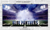 Blue Panthers - Football Sports Banner Photoshop Template - PrivatePrize - Photography Templates
