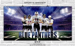 Blue Panthers - Football Sports Banner Photoshop Template