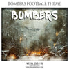 Bombers - Football Themed Sports Photography Template - Photography Photoshop Template