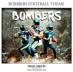 Bombers - Football Themed Sports Photography Template