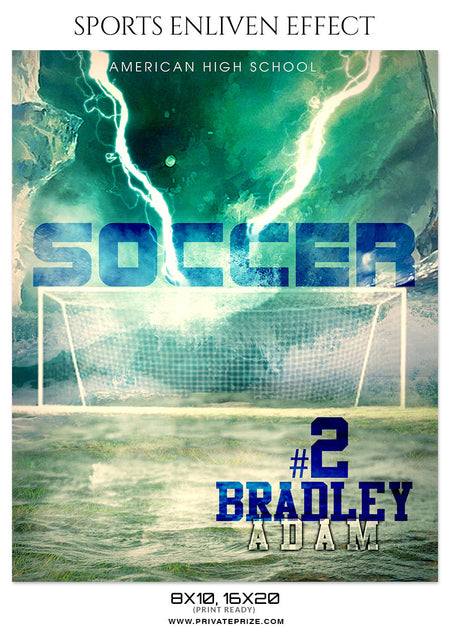 BRADLEY ADAM-SOCCER- SPORTS ENLIVEN EFFECT - Photography Photoshop Template