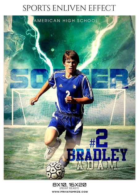BRADLEY ADAM-SOCCER- SPORTS ENLIVEN EFFECT - Photography Photoshop Template