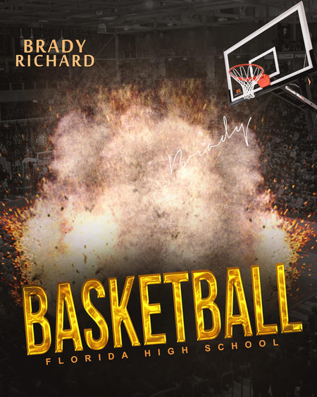 Brady Richard - Basketball Sports Enliven Effect Photography Template - PrivatePrize - Photography Templates