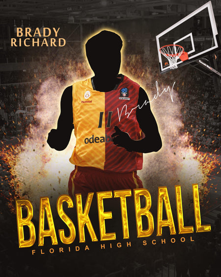 Brady Richard - Basketball Sports Enliven Effect Photography Template - PrivatePrize - Photography Templates
