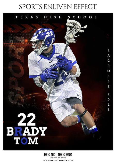 BRADY TOM - LACROSSE SPORTS PHOTOGRAPHY - Photography Photoshop Template