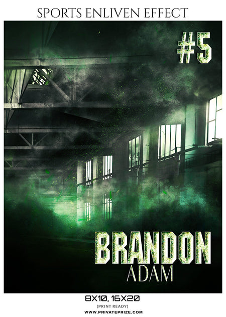 BRANDON ADAM BASKETBALL- SPORTS ENLIVEN EFFECTS - Photography Photoshop Template