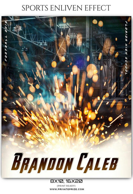 Brandon Caleb - Football Sports Enliven Effect Photography Template - PrivatePrize - Photography Templates