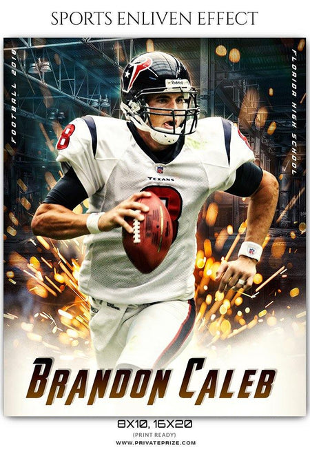 Brandon Caleb - Football Sports Enliven Effect Photography Template - PrivatePrize - Photography Templates