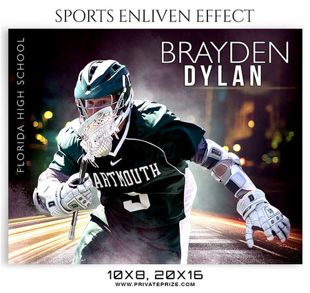 BRAYDEN DYLAN-LACROSSE- SPORTS ENLIVEN EFFECT - Photography Photoshop Template
