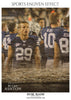 Brian Asthon - Football Memory Mate Photoshop Template - PrivatePrize - Photography Templates