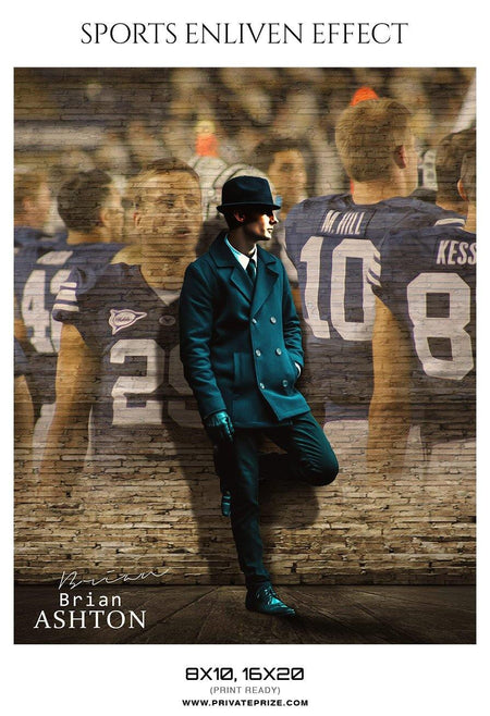 Brian Asthon - Football Memory Mate Photoshop Template - PrivatePrize - Photography Templates