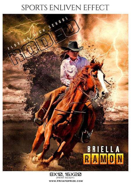 Briella Ramon - Rodeo Sports Enliven Effects Photography Templates - PrivatePrize - Photography Templates