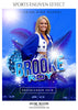 BROOKE ROY CHEERLEADER - SPORTS ENLIVEN EFFECT - Photography Photoshop Template