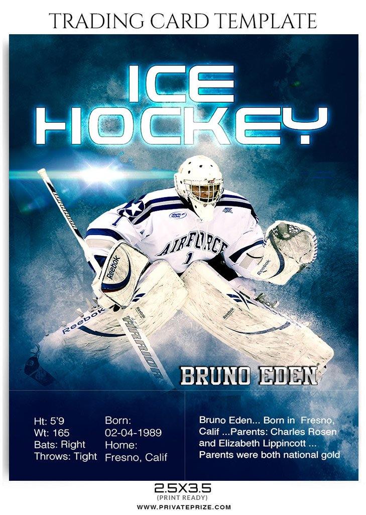 Buy Bruno Eden - Ice Hockey Sports Trading Card Photoshop Template Online | Privateprize Photography Photoshop templates – PrivatePrize - Photography Templates for Back In 1989 Free Printable