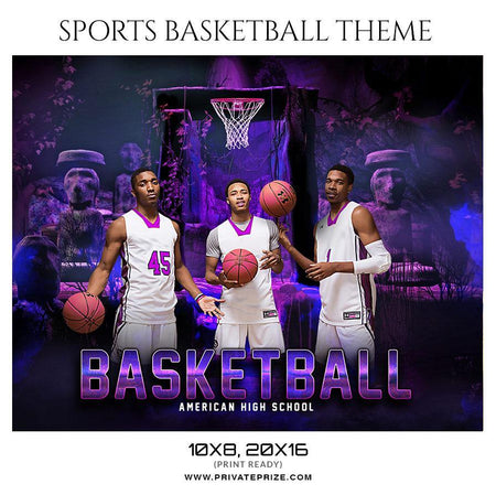 Basketball - Theme Sports Photography Template - PrivatePrize - Photography Templates