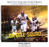 Battle squad Themed Sports Template - sports photography photoshop templates