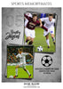 Bentley Jason  - Soccer Memory Mate Photoshop Template - PrivatePrize - Photography Templates