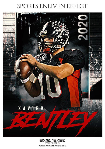Bentley Xavier - Football Sports Enliven Effect Photography Template - PrivatePrize - Photography Templates