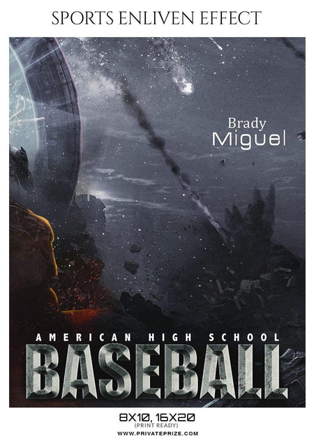 Brady Miguel - Baseball Sports Enliven Effect Photography Template - PrivatePrize - Photography Templates