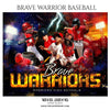 Brave Warrior - Baseball Themed Sports Photography Template - PrivatePrize - Photography Templates