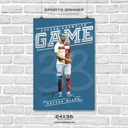 Bryson Micah - Soccer Enliven Effects Sports Banner Photoshop Template - PrivatePrize - Photography Templates