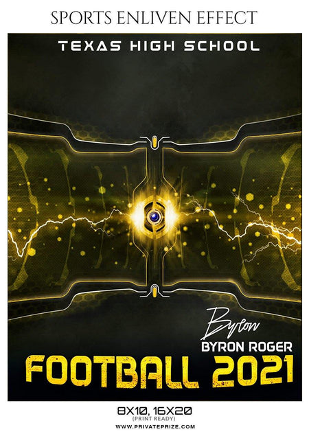 Byron Roger - Football Sports Enliven Effect Photography Template - PrivatePrize - Photography Templates