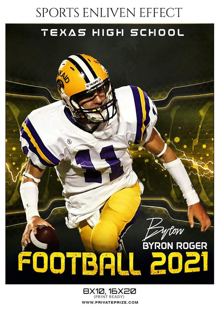 Byron Roger - Football Sports Enliven Effect Photography Template - PrivatePrize - Photography Templates