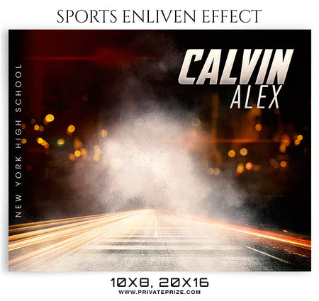 CALVIN ALEX-BASKETBALL- SPORTS ENLIVEN EFFECT - Photography Photoshop Template