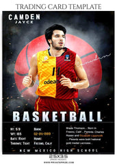 Camden Jayce - Basketball Sports Trading Card Photoshop Template