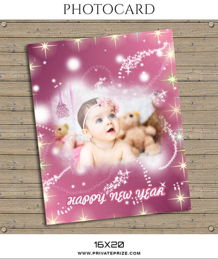 Bling Christmas-Photocard - Photography Photoshop Template