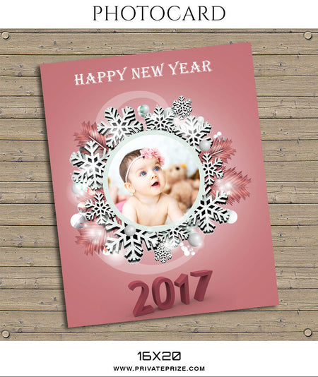 Warm Greetings Christmas-Photocard - Photography Photoshop Template