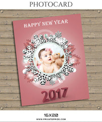 Warm Greetings Christmas-Photocard