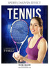CARSON FRED-TENNIS- SPORTS ENLIVEN EFFECT - Photography Photoshop Template