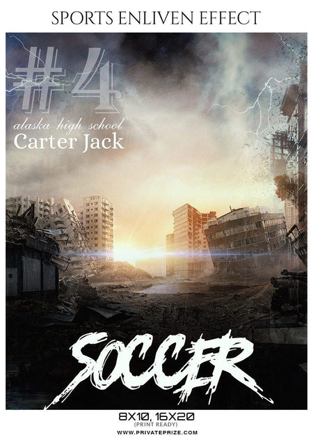 Carter Jack - Soccer Sports Enliven Effects Photography Template - PrivatePrize - Photography Templates