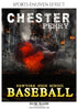 Chester Perry - Baseball Sports Enliven Effects Photoshop Template - Photography Photoshop Template