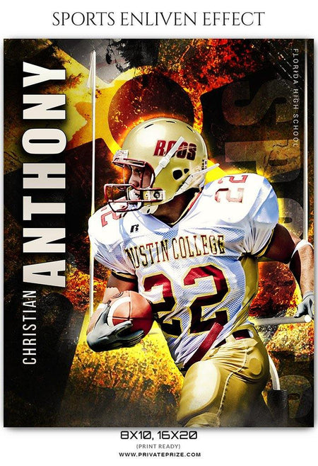 Christian Anthony - Football Sports Enliven Effect Photography Template - PrivatePrize - Photography Templates