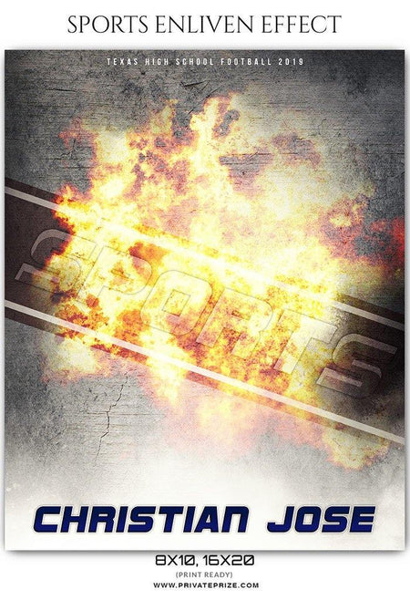 Christian Jose - Football Sports Enliven Effect Photography Template - PrivatePrize - Photography Templates