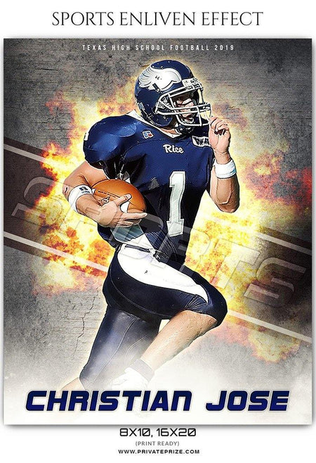 Christian Jose - Football Sports Enliven Effect Photography Template - PrivatePrize - Photography Templates