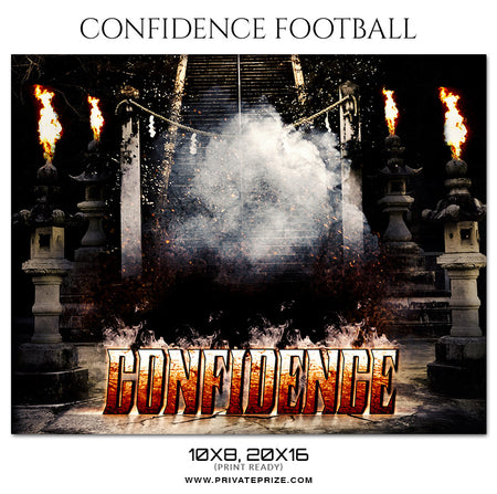 Confidence - Football Themed Sports Photography Template