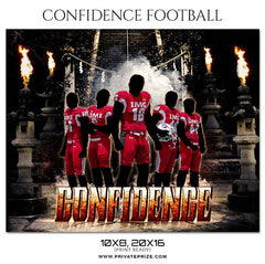 Confidence - Football Themed Sports Photography Template
