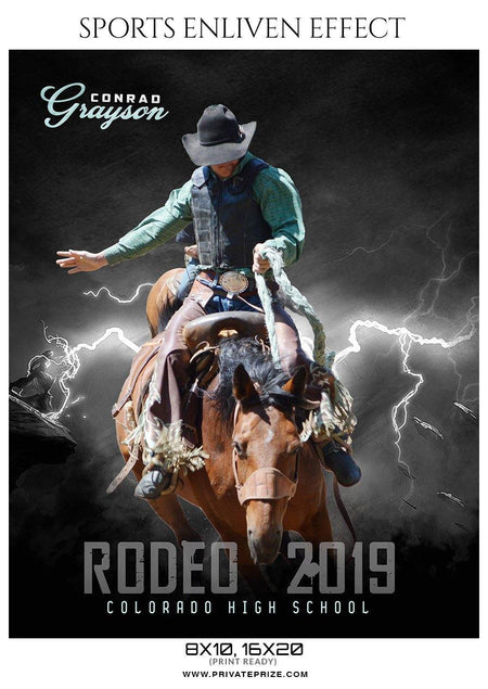 Conrad Grayson  - Rodeo Sports Enliven Effects Photography Templates - PrivatePrize - Photography Templates