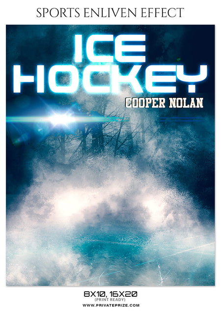 COOPER NOLAN-ICE HOCKEY - SPORTS ENLIVEN EFFECT - Photography Photoshop Template