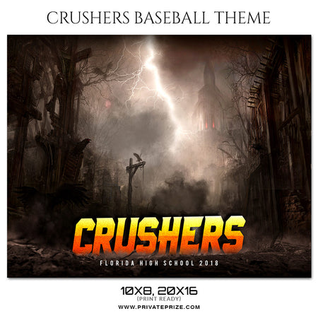 Crushers - Baseball Themed Sports Photography Template