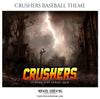 Crushers - Baseball Themed Sports Photography Template - Photography Photoshop Template